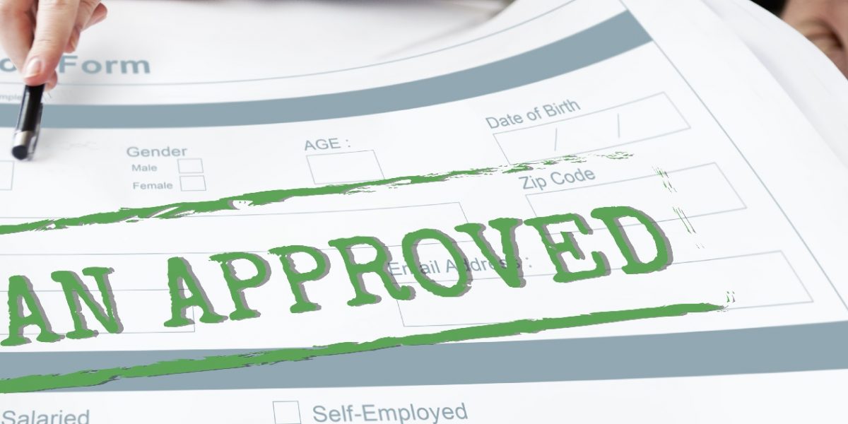 Loan Approved Accepted Application Form Concept